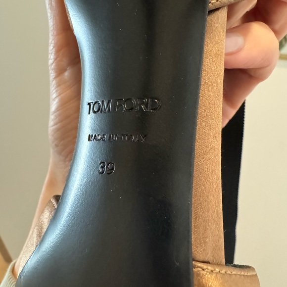 Tom Ford satin ankle wrap heels 39 - Picture 7 of 7